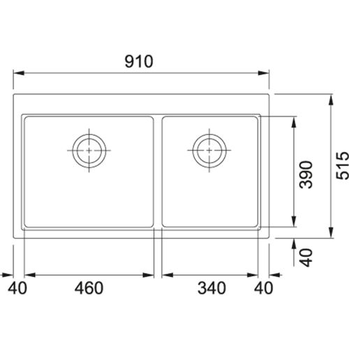 ΝΕΡΟΧΥΤΗΣ ΓΡΑΝΙΤΗ FRANKE Mythos MTG 620 Storm 91x51,5 cm